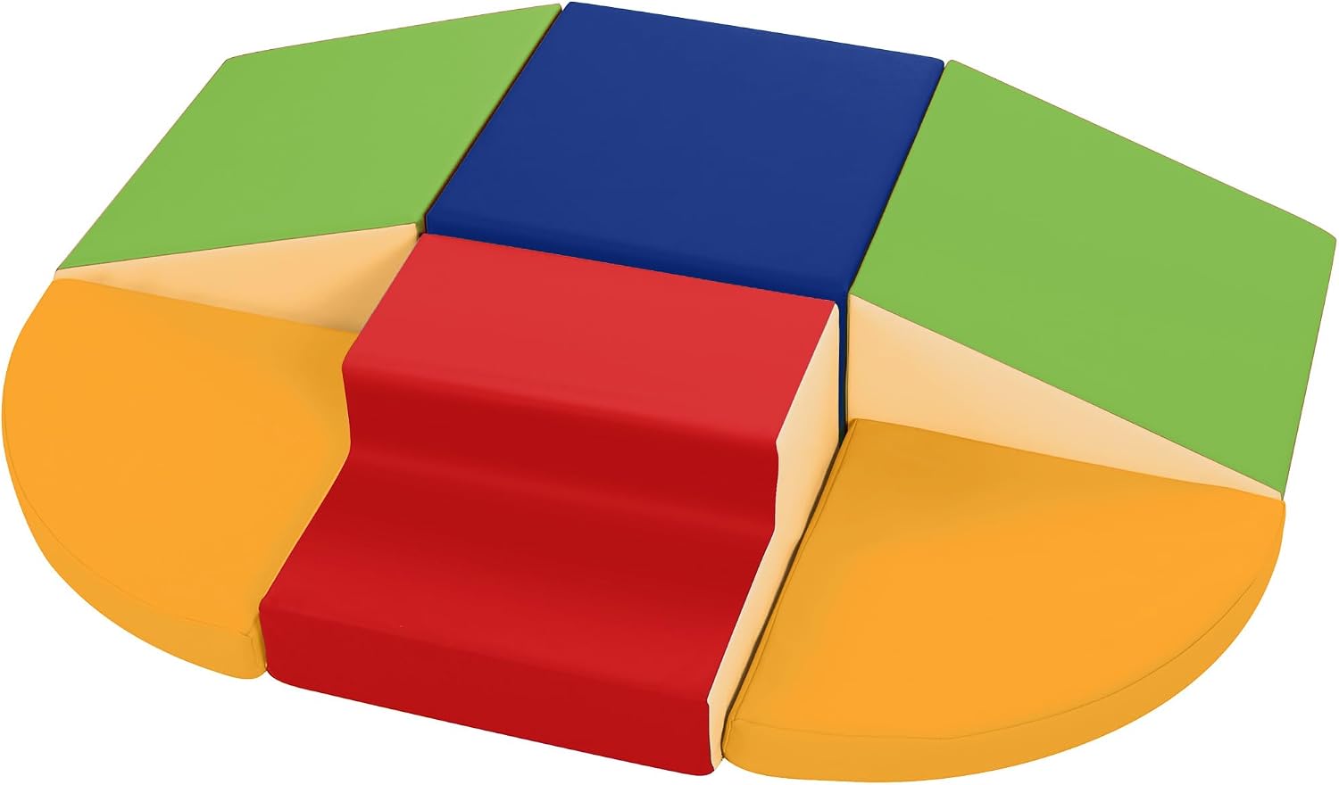 Detalle de Hoohtoot Foam Climbing Blocks for Toddlers (6-Piece Soft Play Set) for Indoor Crawling & Climbing