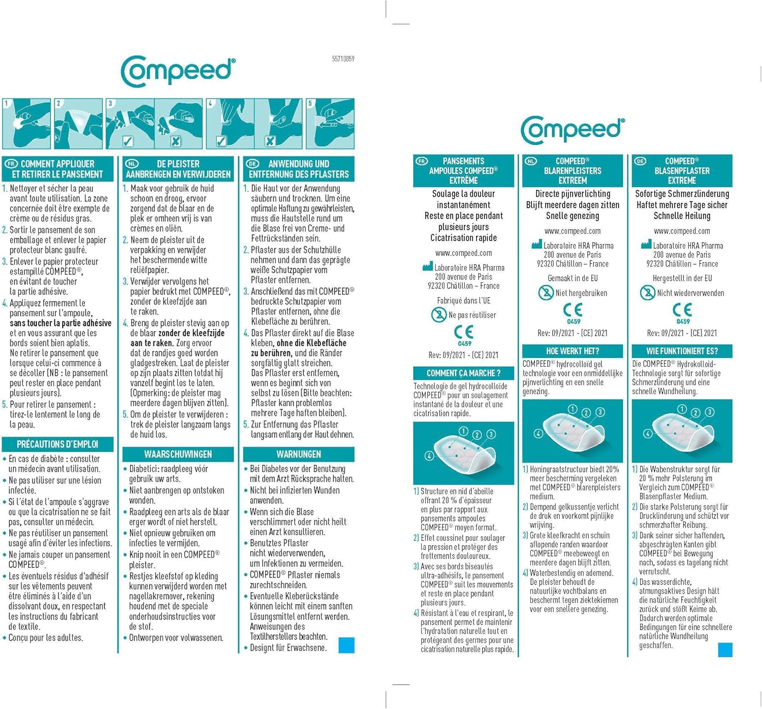 Detalle 2 de Compeed® Pansements Ampoules Extrême Hydrocolloïde (10 pansements) – effet seconde peau