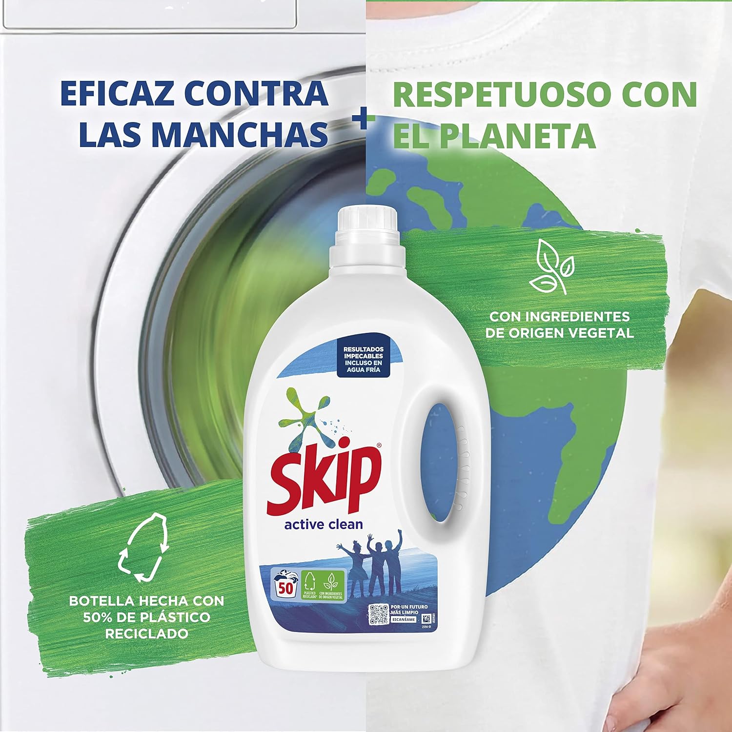 Thumbnail 8 de Skip Líquido Limpieza Profunda para Lavadoras 🧼 50 Lavados