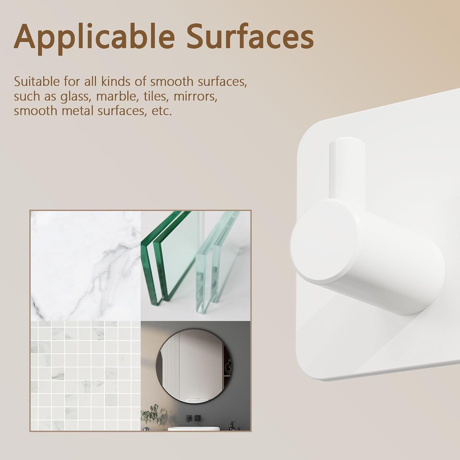 Thumbnail 6 de Self adhesive hooks 4 pack, up to 8KG