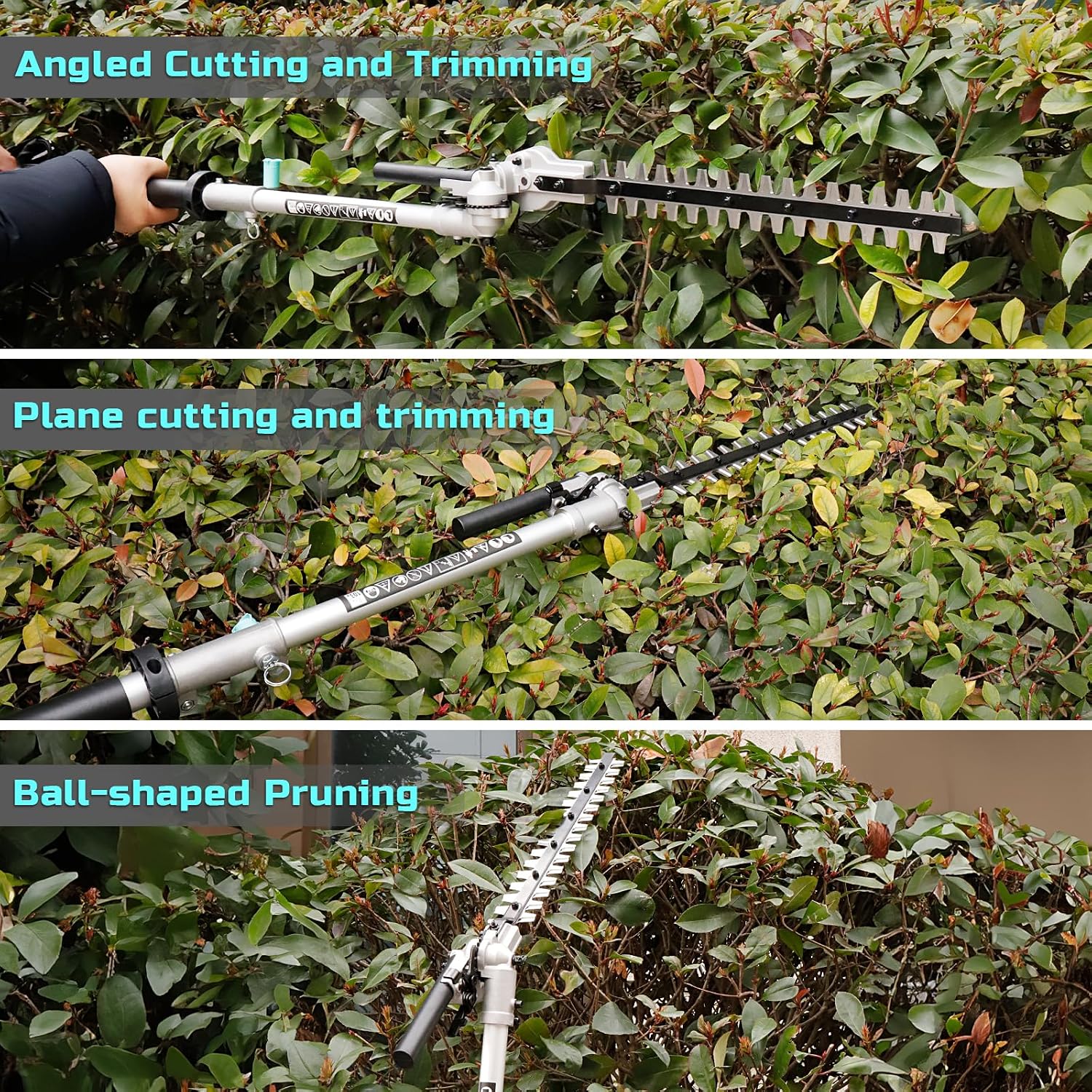 Detalle de Bluemars Heavy Duty 1010W Pole Hedge Trimmer with 2.6m Reach