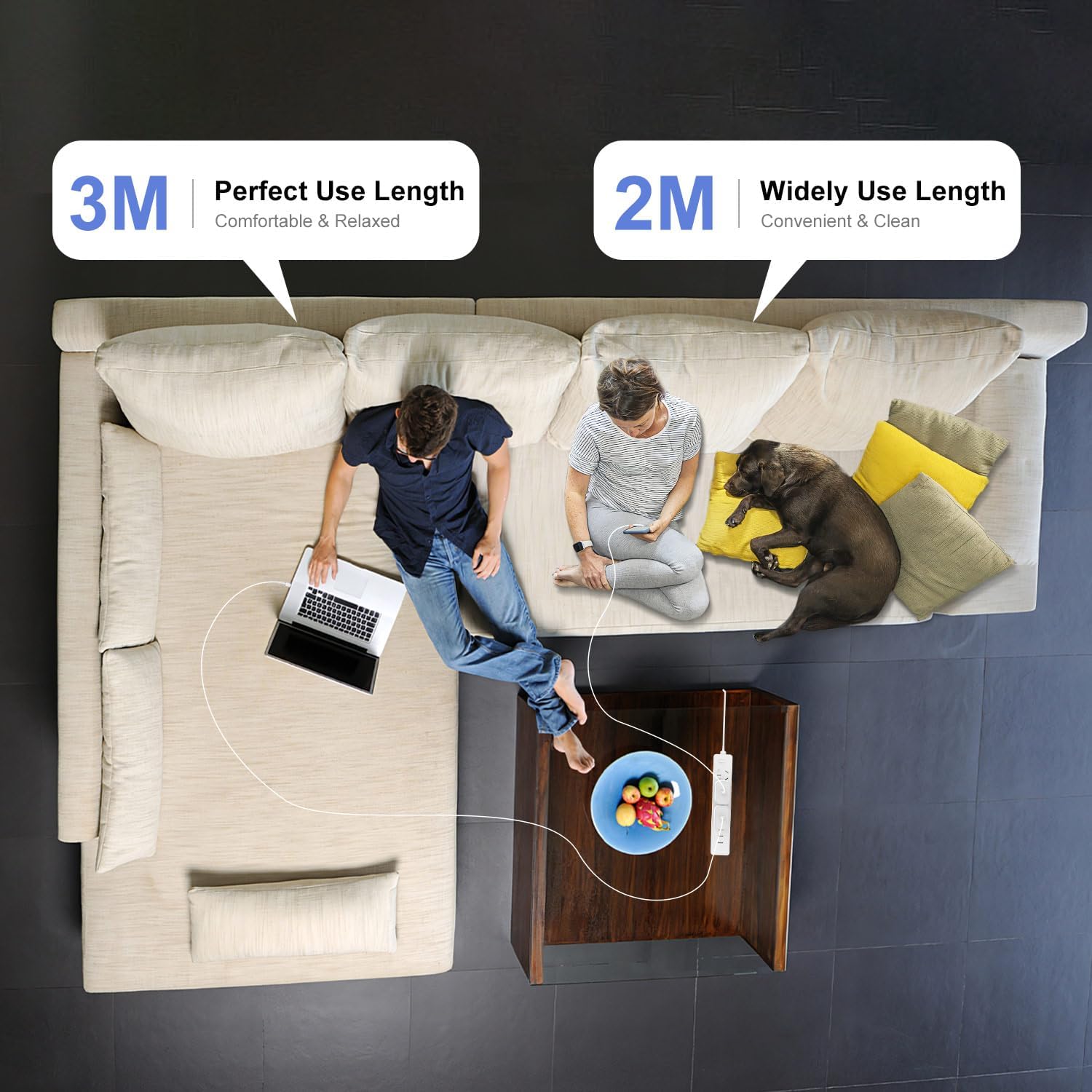 Thumbnail 3 de Hzevn 240W USB C Charging Cable 2-Pack