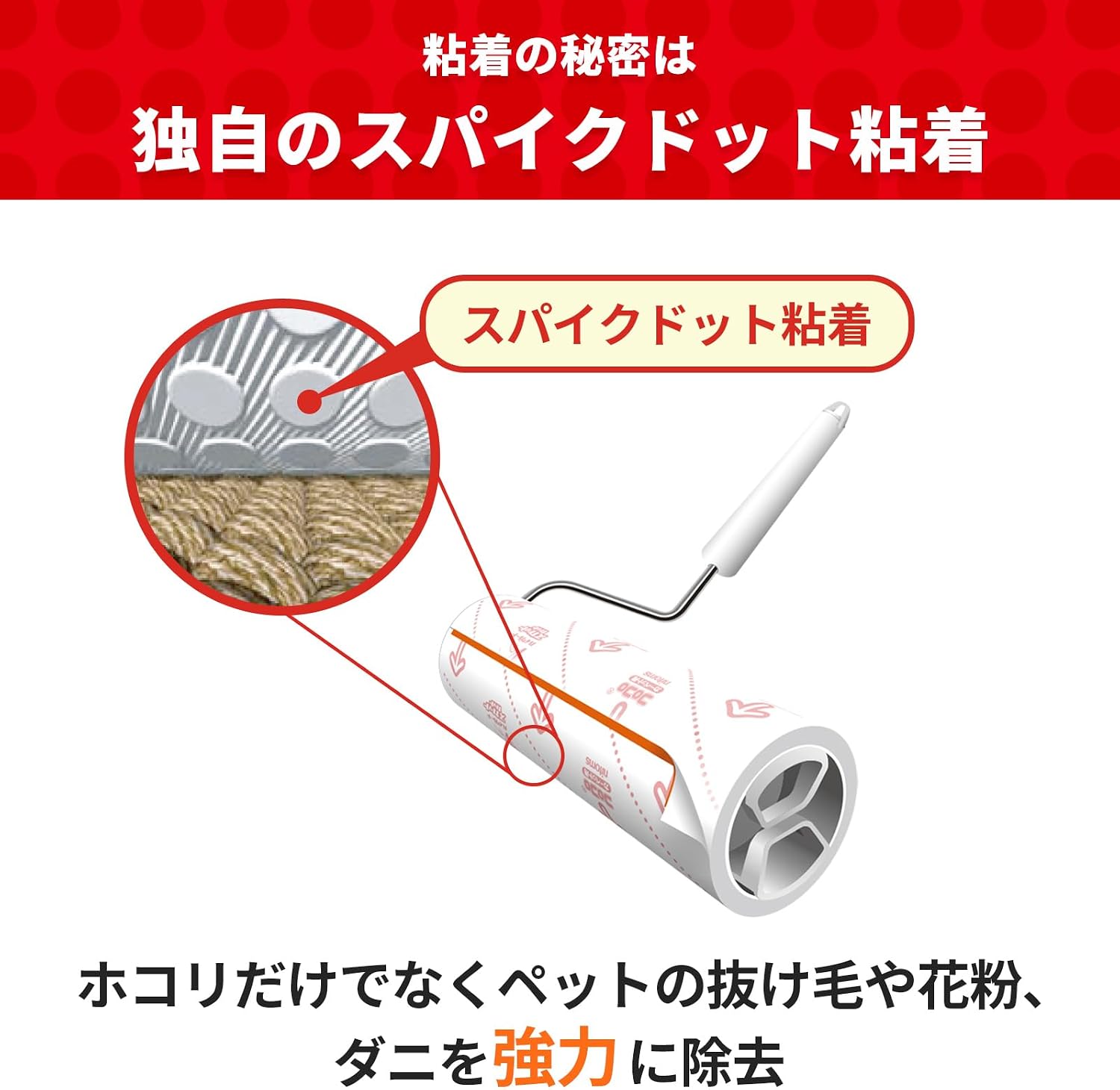 Detalle de ニトムズ CC0016 コロコロ スペアテープ 160mm幅・55周・4巻入 カーペット用