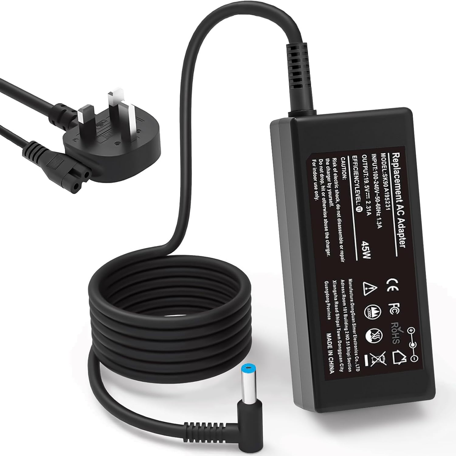 Detalle de FUDCOCWN 45W 19.5V 2.31A laptop charger