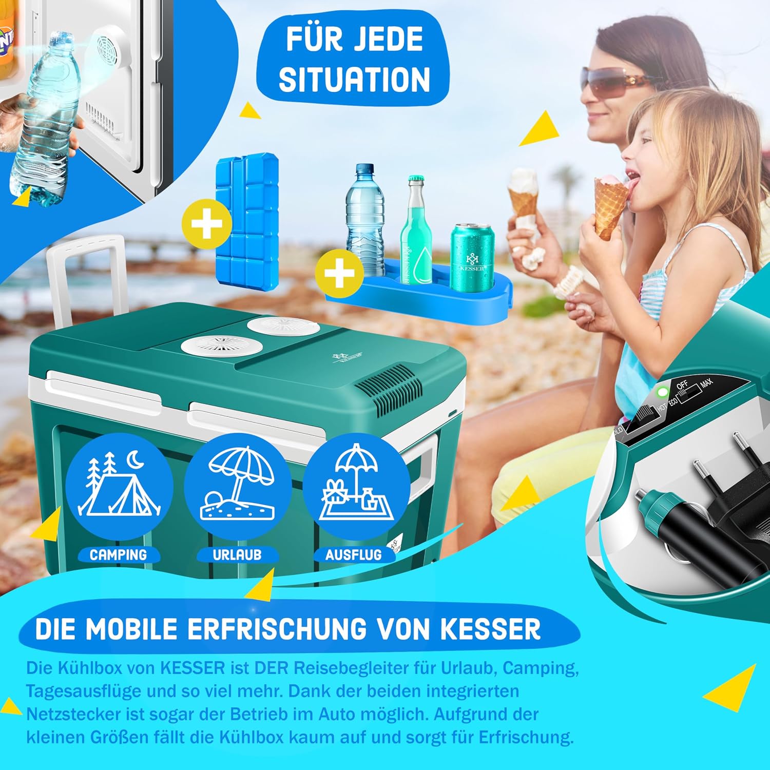 Thumbnail 4 de KESSER Kühlbox 40L mit Rollen