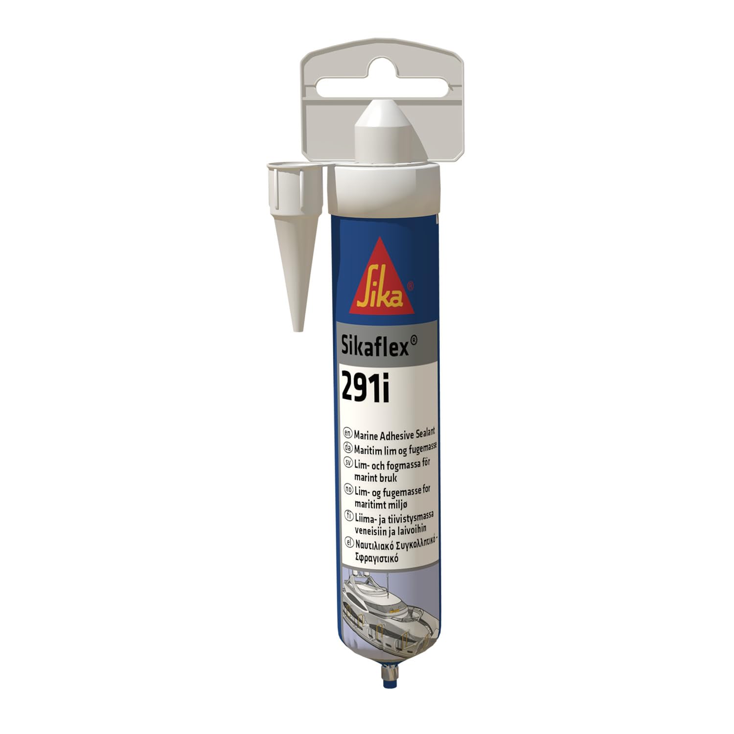 Sika Sikaflex-291i Weiß – Dichtstoff für den Marinebereich (70 ml)