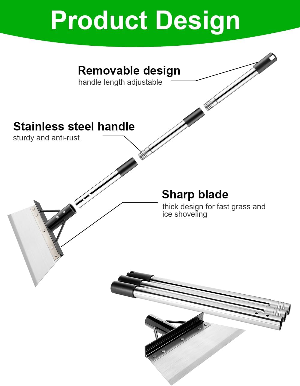 Thumbnail 3 de PVEGOS Multifunctional Garden Shovel 25cm