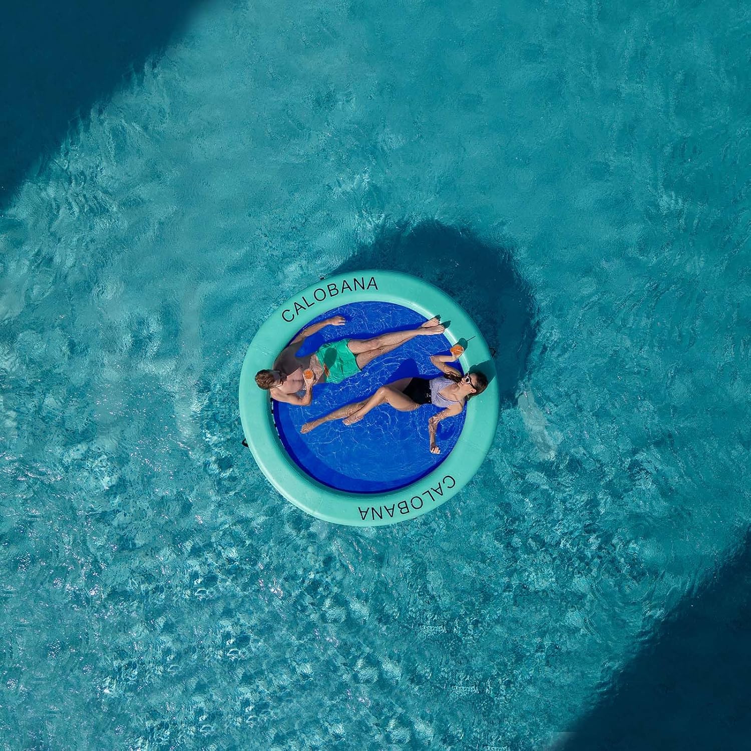 Thumbnail 2 de CALOBANA 8-ft Inflatable Water Hammock, Drop-Stitch PVC Floating Ring
