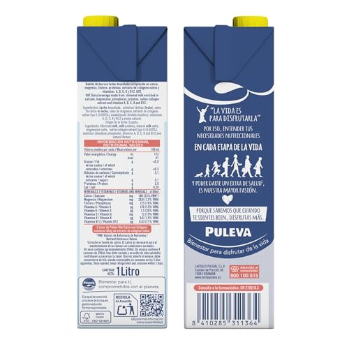 Detalle 2 de Puleva Vita Calcio Leche desnatada 6x1L