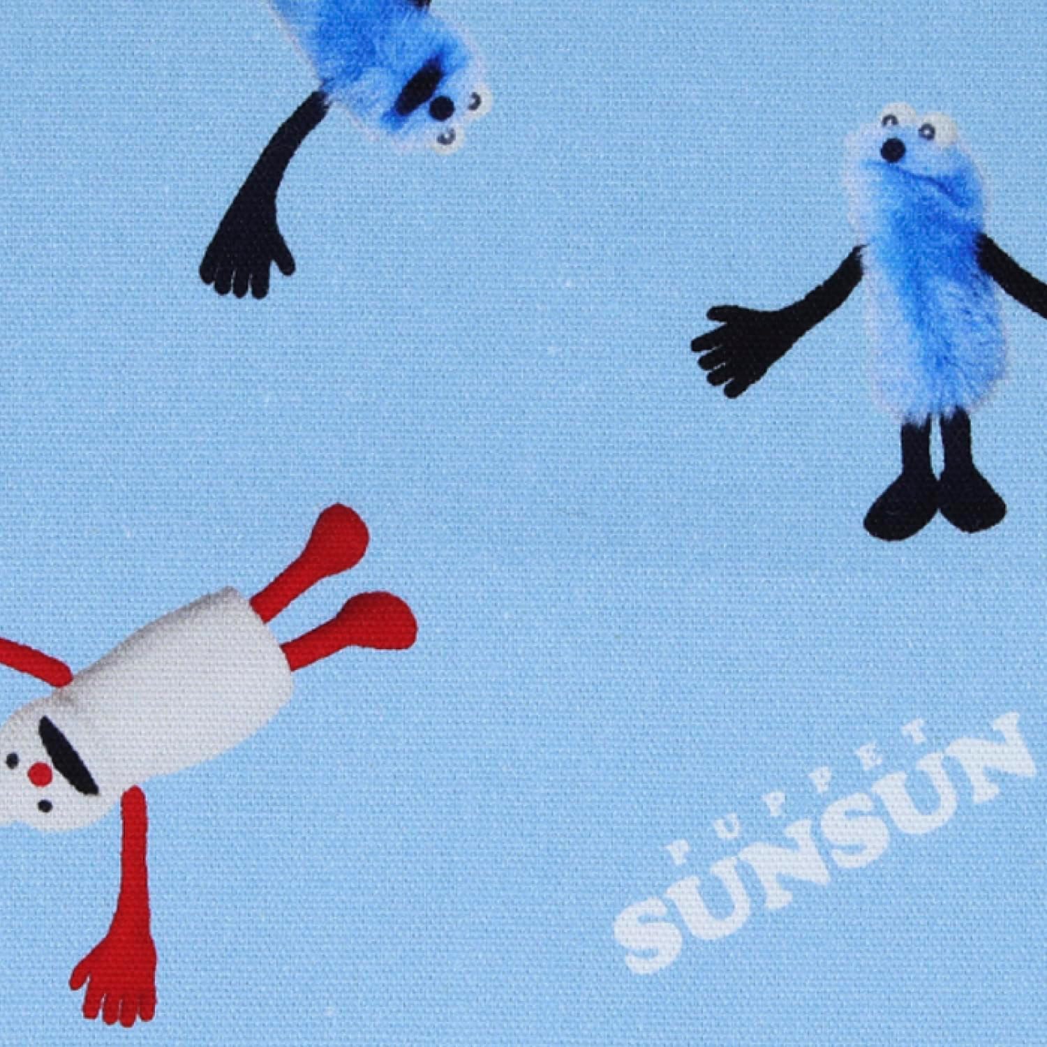 Detalle de 清原 SUNSUN パペットスンスン オックス生地 PSNF-04C 綿100%・サックスブルー 108cm巾×50cm