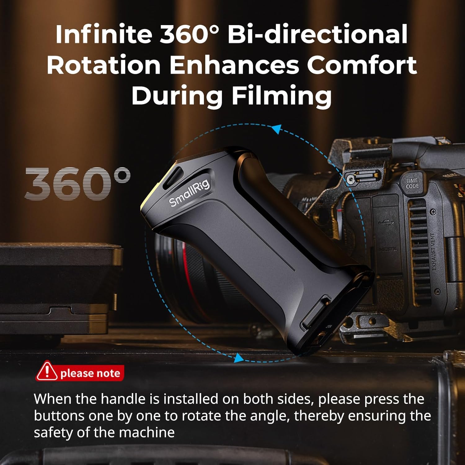 Thumbnail 5 de SmallRig drehbarer Seitengriff 5235 mit REC-Trigger für ausgewählte Canon- & Blackmagic-Modelle