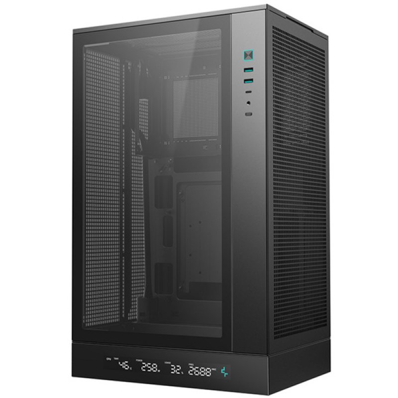 Detalle 2 de DeepCool CH270 DIGITAL caja Micro-ATX negra