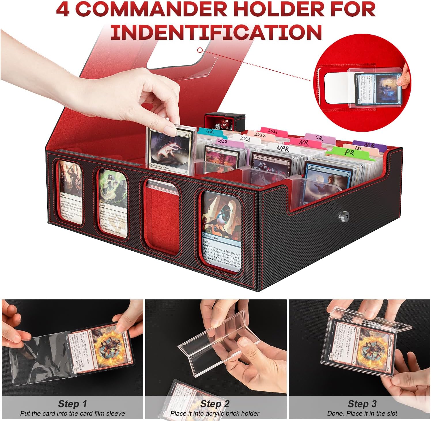 Thumbnail 3 de Gomyrod Card Storage Box 3200+ Capacity