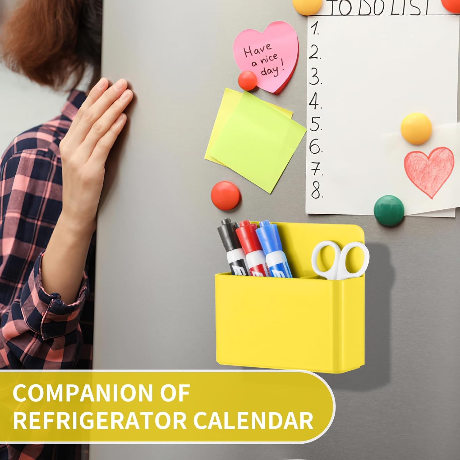 Detalle de Camelmother Camelmother324 Magnetic Marker Holders, 2-Pack, Adjustable Dividers