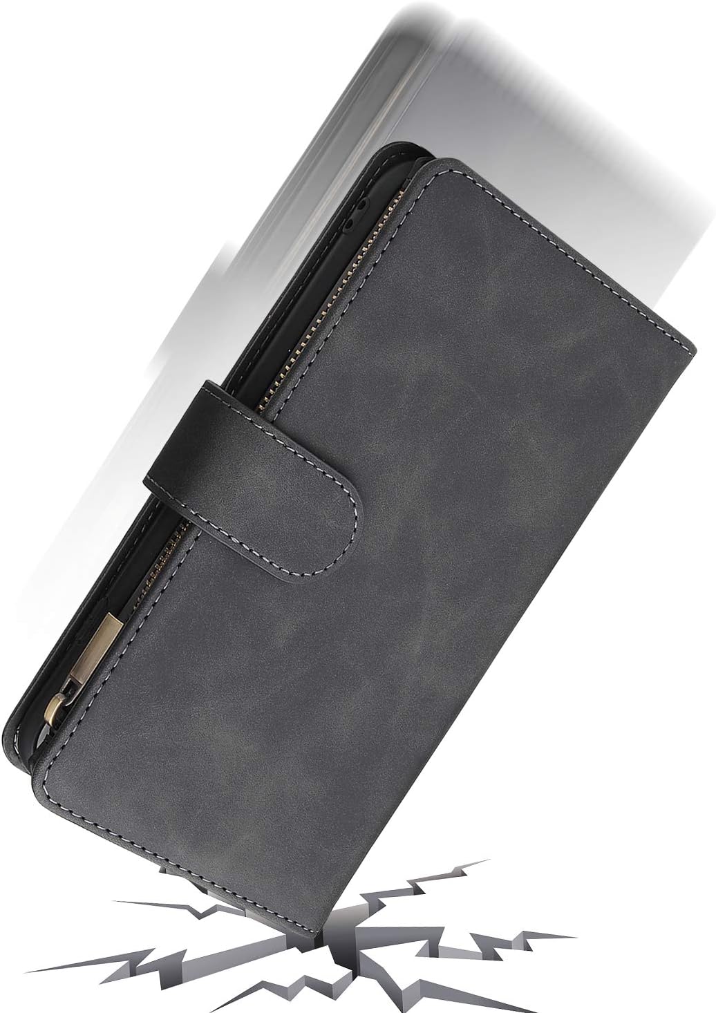 Thumbnail 4 de Asuwish Wallet Case with Tempered Glass Screen Protector for Samsung Galaxy A56 5G