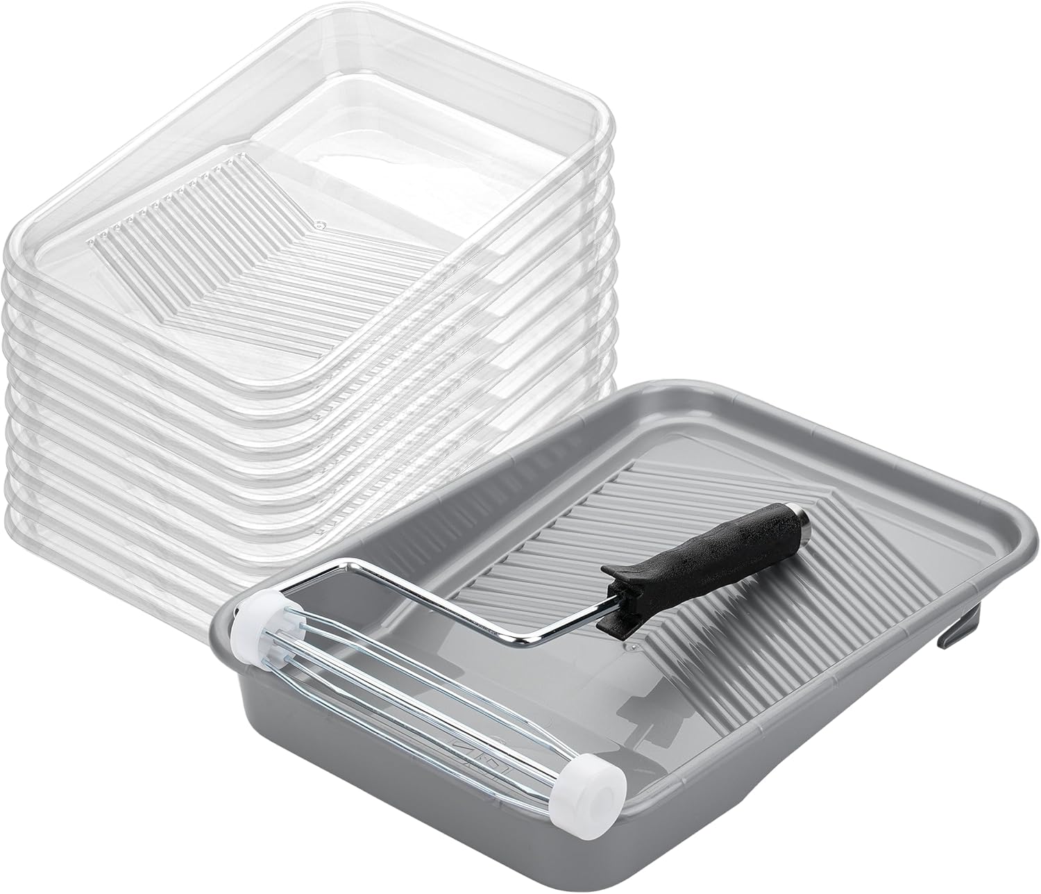 Detalle de Bates Choice DMZU012B409 Paint Tray Set, 9-Inch Tray, 12 Pieces