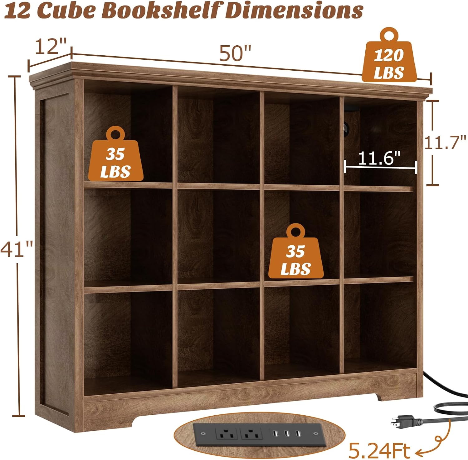 Detalle de Aheaplus 12-Cube Storage Organizer