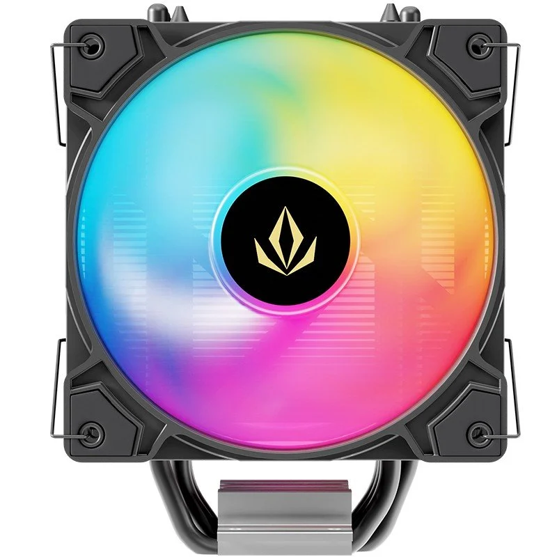 Detalle 2 de Forgeon Air Solarian 5Pipes 2x120mm ARGB CPU Cooler Negro: rendimiento y estilo para la gama media