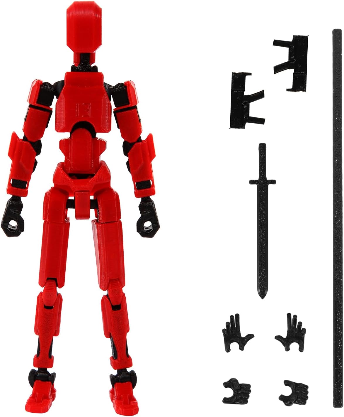 Detalle de MerryXD T13 3D Action Figure — Fully Articulated Nova Titan with Customizable Color Options