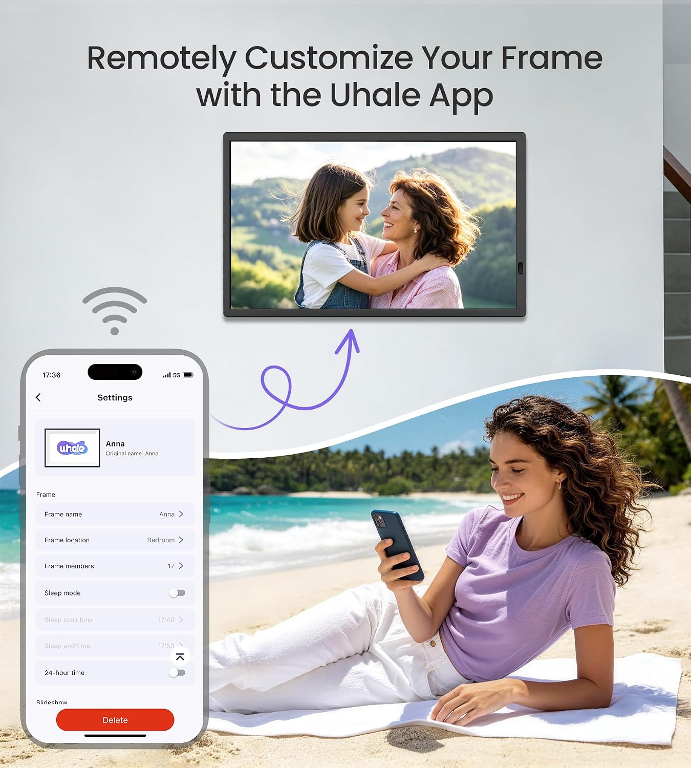 Thumbnail 6 de FANGOR 21.5" Digital Photo Frame 64GB