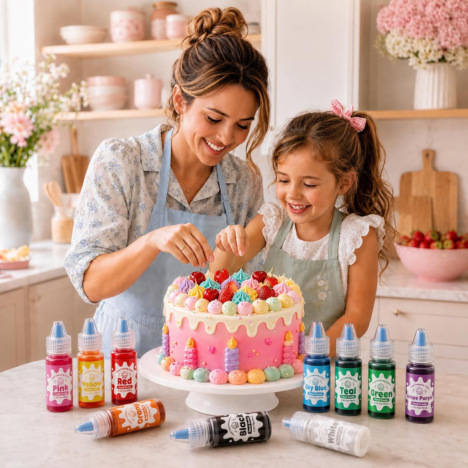 Thumbnail 6 de Food Coloring Set, 10 Water-Based Colors with Dropper Tips