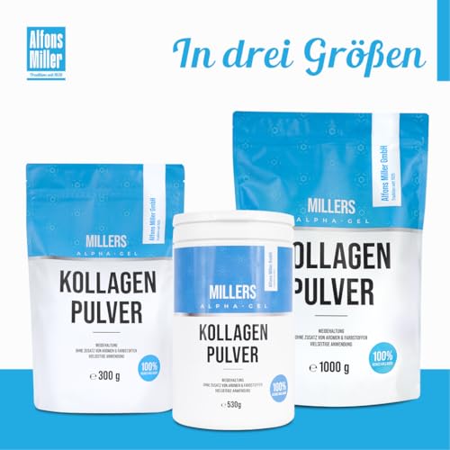 Thumbnail 6 de 100% Reines Kollagen Pulver 1000 g – Alfons Miller Kollagen Peptide (Millers Alpha-Gel) Neutraler Geschmack