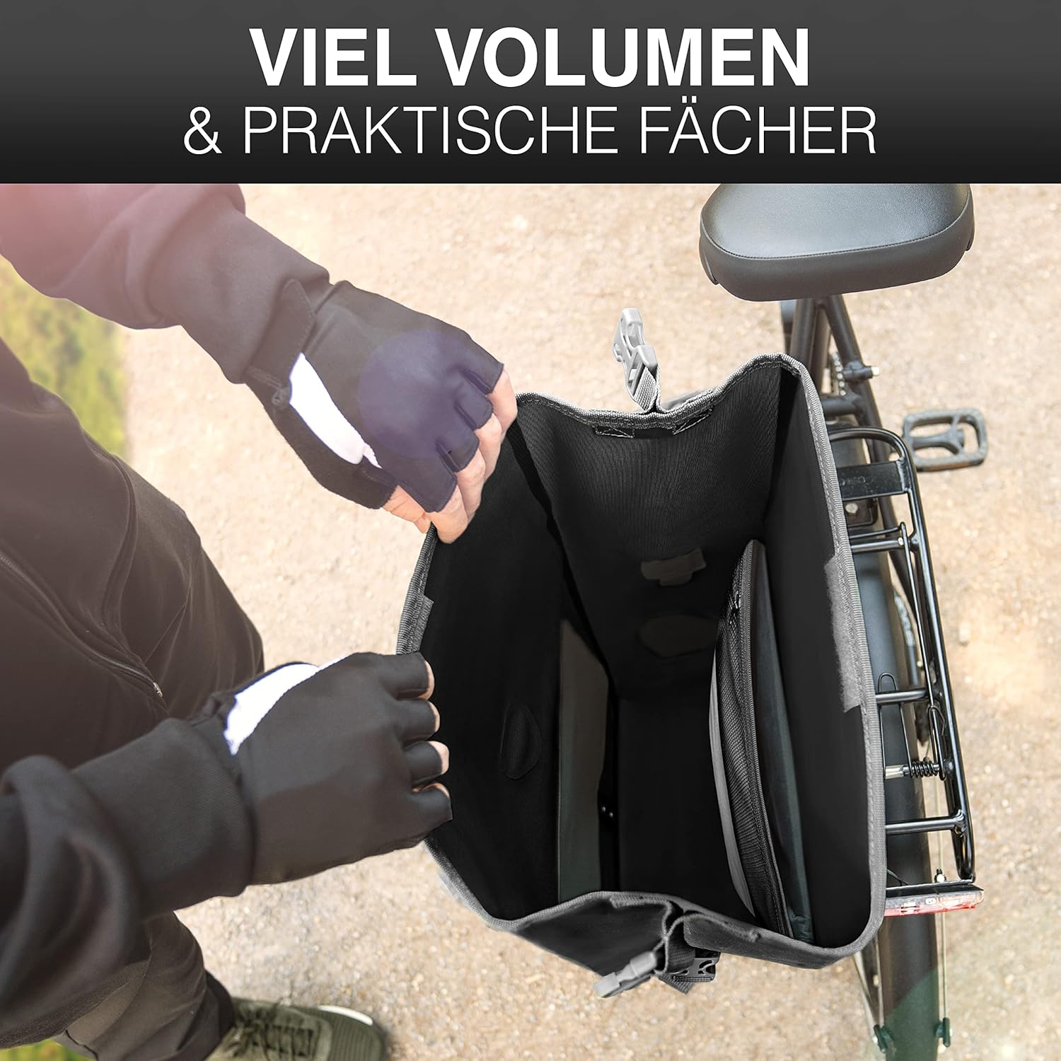 Thumbnail 3 de Valkental Große & wasserdichte Gepäckträgertasche 28L