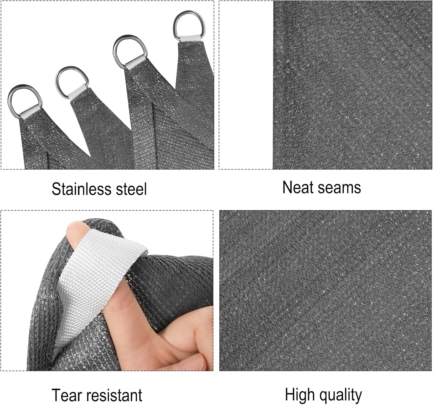 Thumbnail 3 de WOLTU Toldo Vela de Sombra 3.5x5 m ☀️ Protección UV