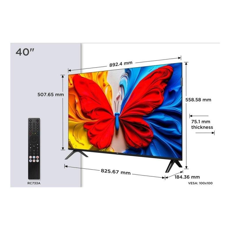 Detalle de TCL QLED 40S5K 40″ Full HD: ficha de compra para espacios pequeños