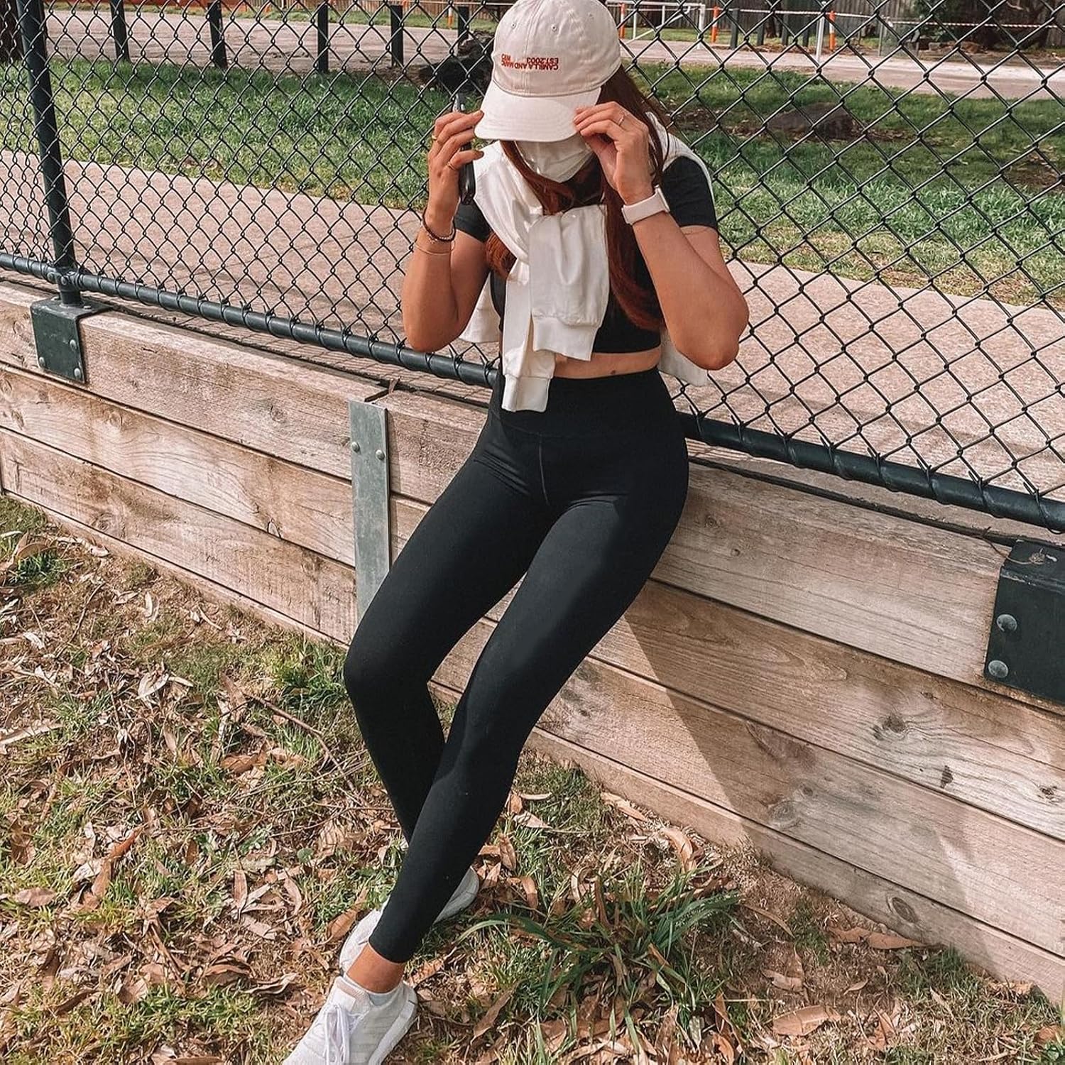 Detalle 2 de High Waisted Leggings for Women 4.5" Waistband