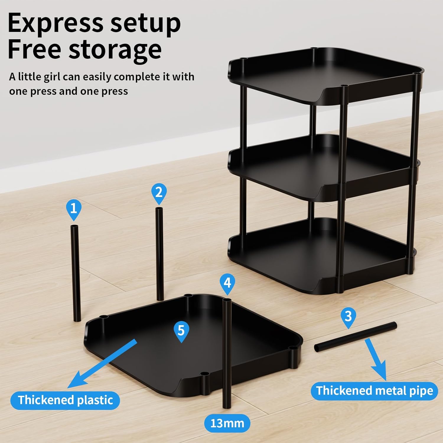 Thumbnail 4 de Altdnmaf 6 tier Narrow Shoe Rack 28cm