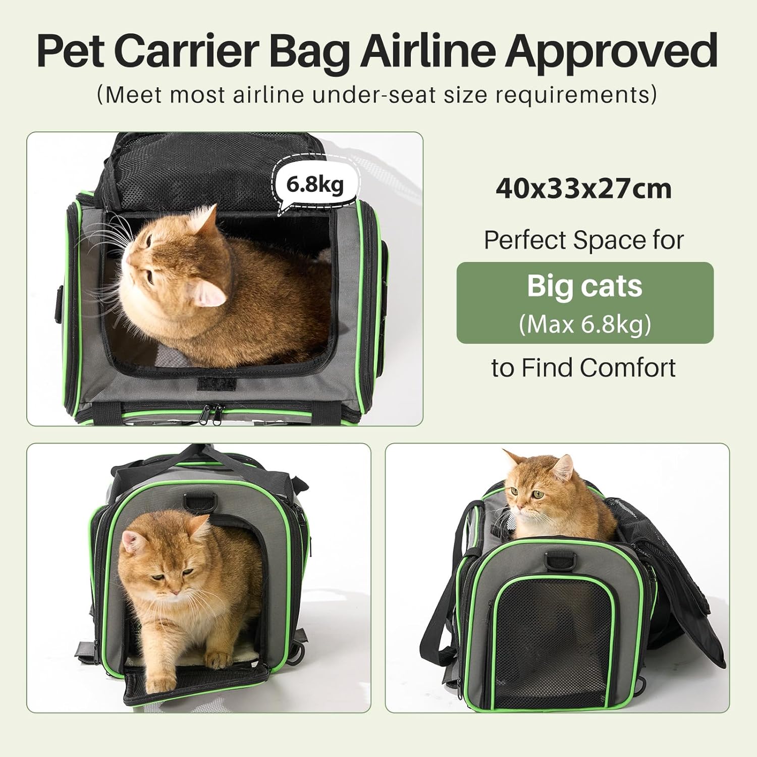 Thumbnail 2 de Gardner Pet Cat Carrier Airline Approved