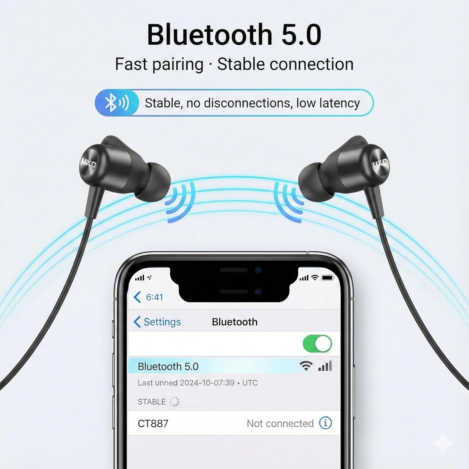 Thumbnail 3 de UXD Bluetooth Kopfhörer 20 Std Spielzeit