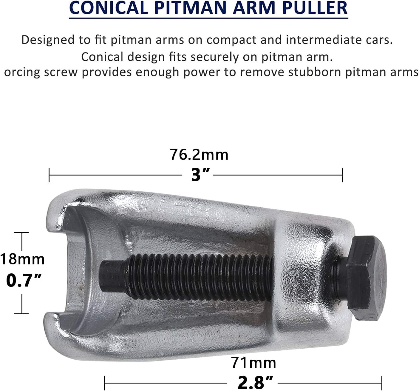 Thumbnail 3 de CCLIFE set da 5 estrattori per giunti sferici universali (rimozione snodi e leve)
