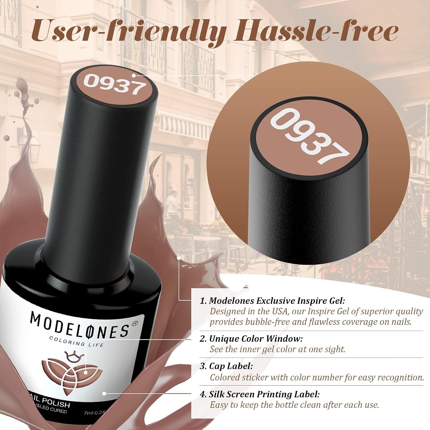 Thumbnail 6 de Modelones Glitter Gel Nail Polish Set, 12 Colors