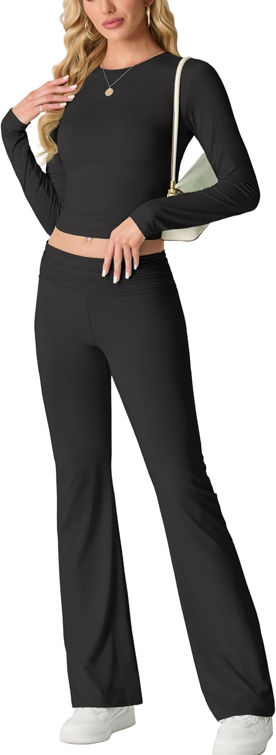 Thumbnail 3 de IWOLLENCE cropped lounge set, 2 piece women