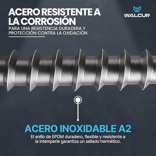 Thumbnail 5 de WALCUR Spengler 4.5 x 45 mm: tornillos inoxidables con arandelas de goma para tarimas