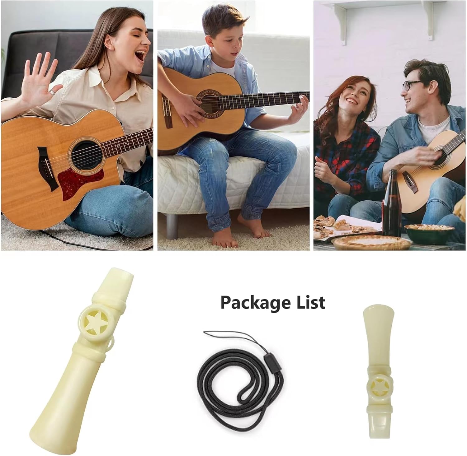 Thumbnail 6 de Professional Kazoo für Erwachsene – Upgraded Saxophon-Kazoo, leicht erlernbar, mit Schlüsselband und vielseitiger Klangoption