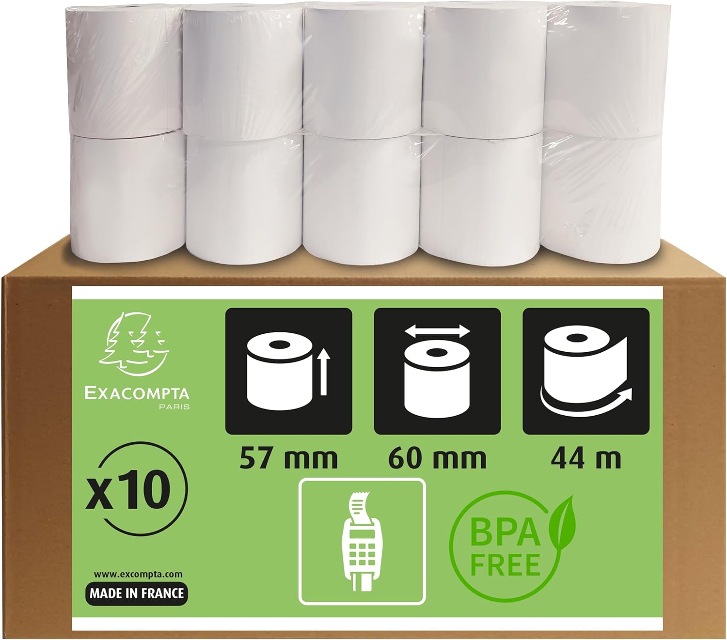 Thumbnail 5 de Exacompta 40864E Bobines 57x35mm
