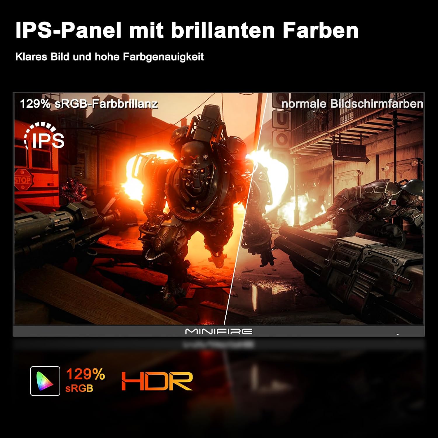 Detalle 2 de Minifire MFG27F4Q-200 Gaming-Monitor 27" WQHD, 200 Hz