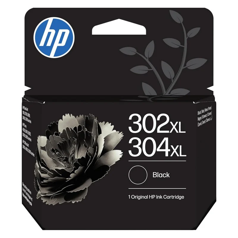 Detalle de HP 302XL/304XL Cartucho de Tinta Negro Original para DeskJet, ENVY y OfficeJet