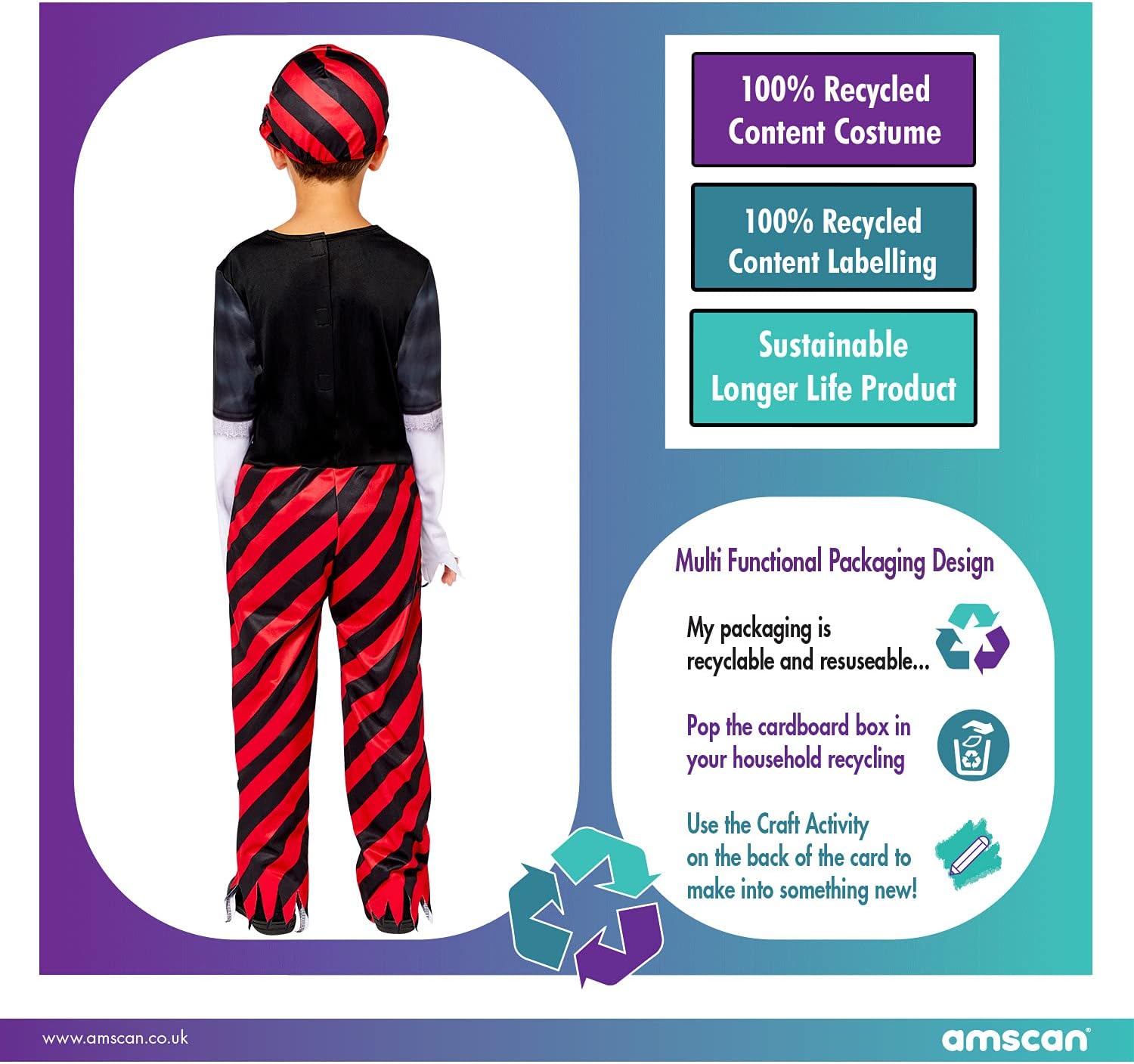 Detalle de Amscan Pirate Boy Halloween Costume Overall