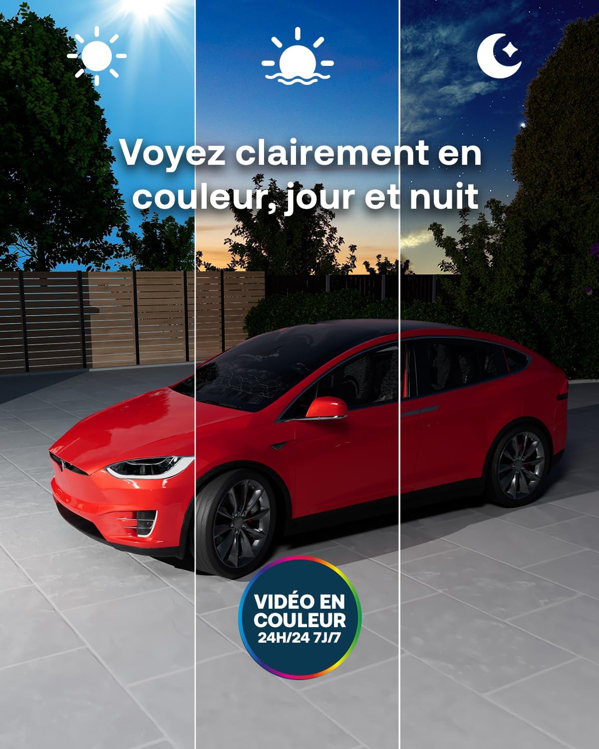 Thumbnail 4 de Arlo Ultra 3 4K et Smarthub – Caméra de surveillance extérieure sans fil (4 caméras) avec IA et vision nocturne couleur