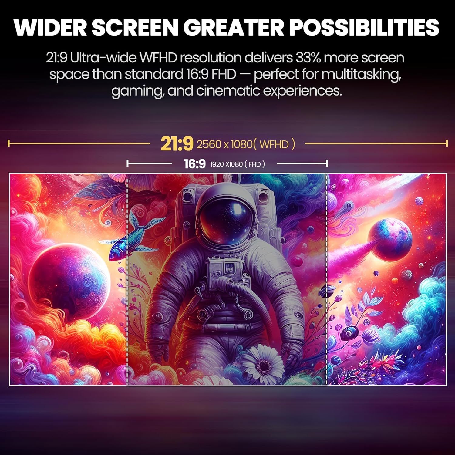 Thumbnail 3 de CRUA 34" Ultrawide Gaming Monitor