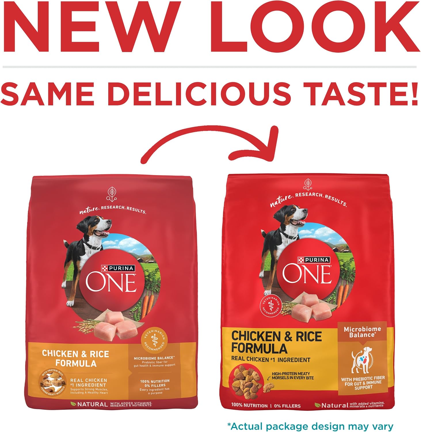 Thumbnail 1 de Purina ONE Chicken & Rice Formula Dry Dog Food, 16.5 lb Bag