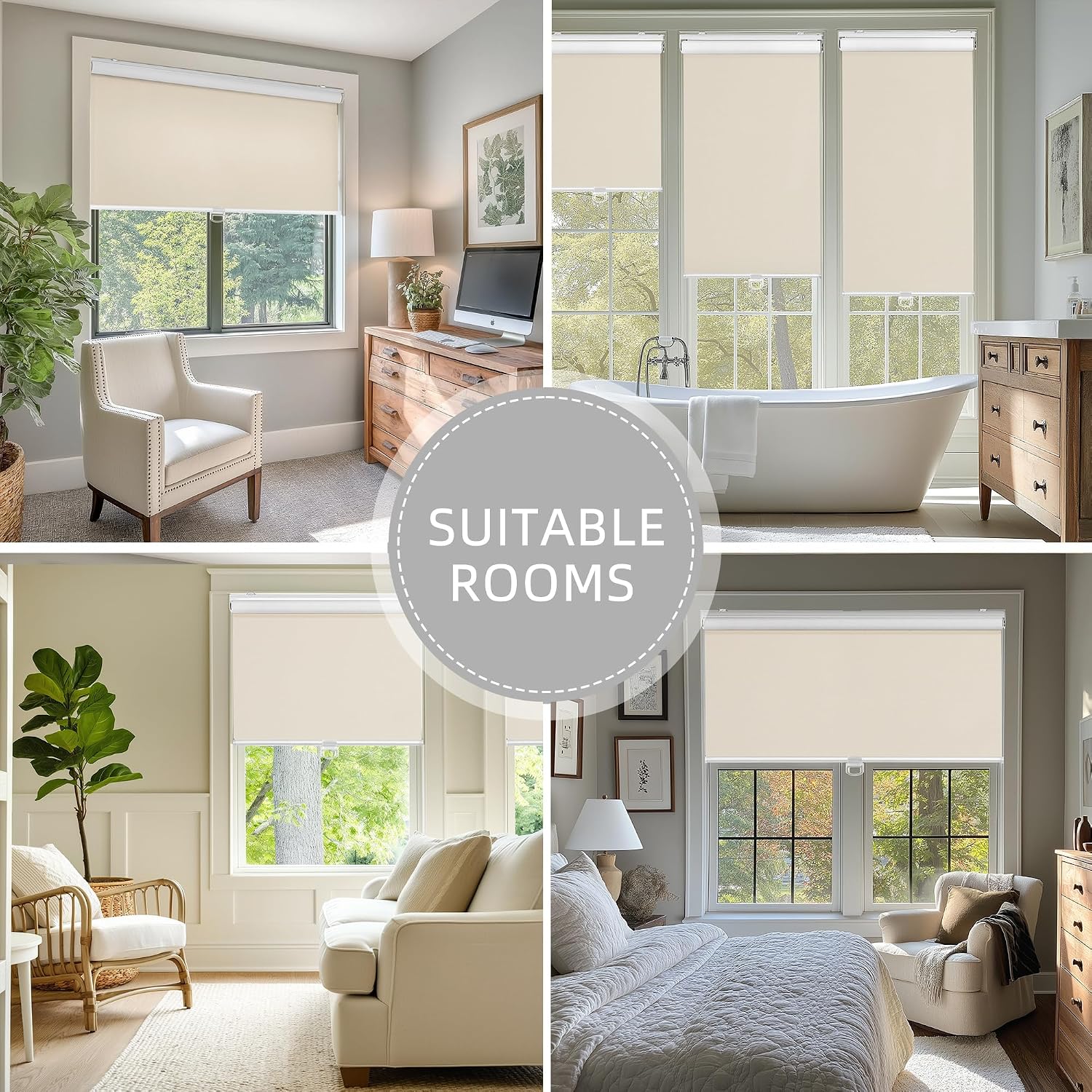 Thumbnail 6 de Cordless Blackout Roller Shades 35 x 72 in