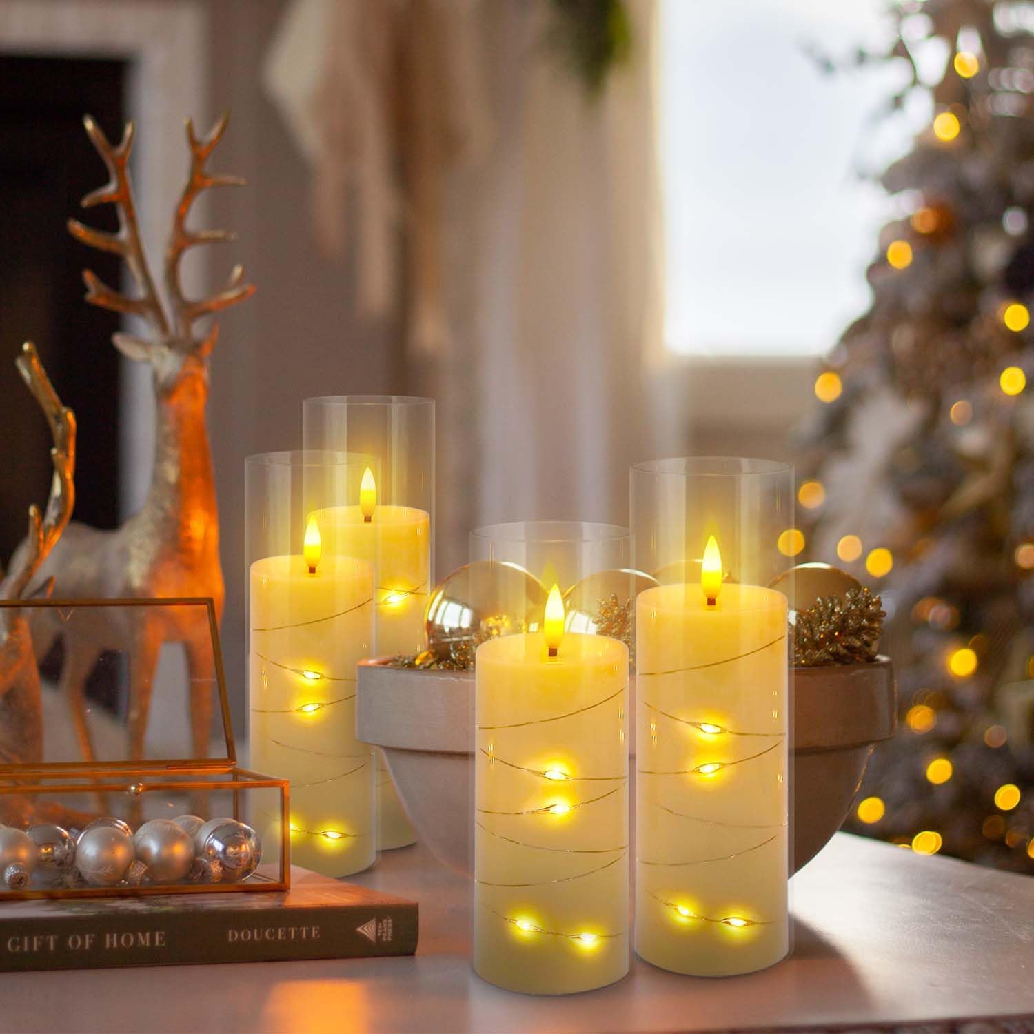 Thumbnail 6 de CAKETYCG Flameless LED Candles, 5-Pack
