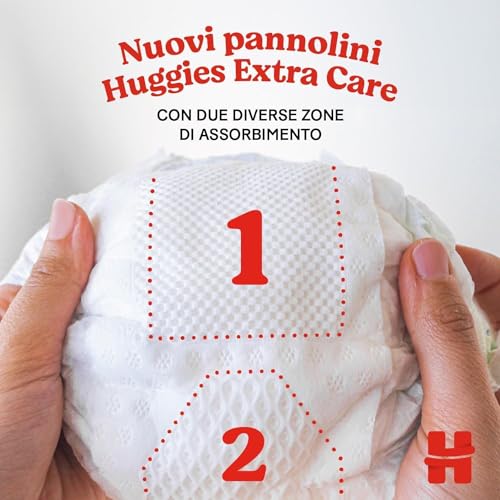 Detalle de Huggies Extra Care Neonato Taglia 1 (2-5 Kg) – 160 Pannolini in confezione da 4x40
