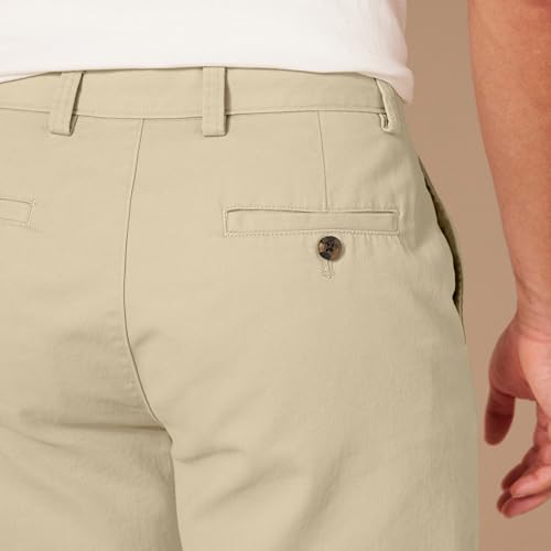Detalle 2 de Amazon Essentials Pantalones Cortos Chinos Bermudas 9" para Hombre – Gris topo oscuro, 29W