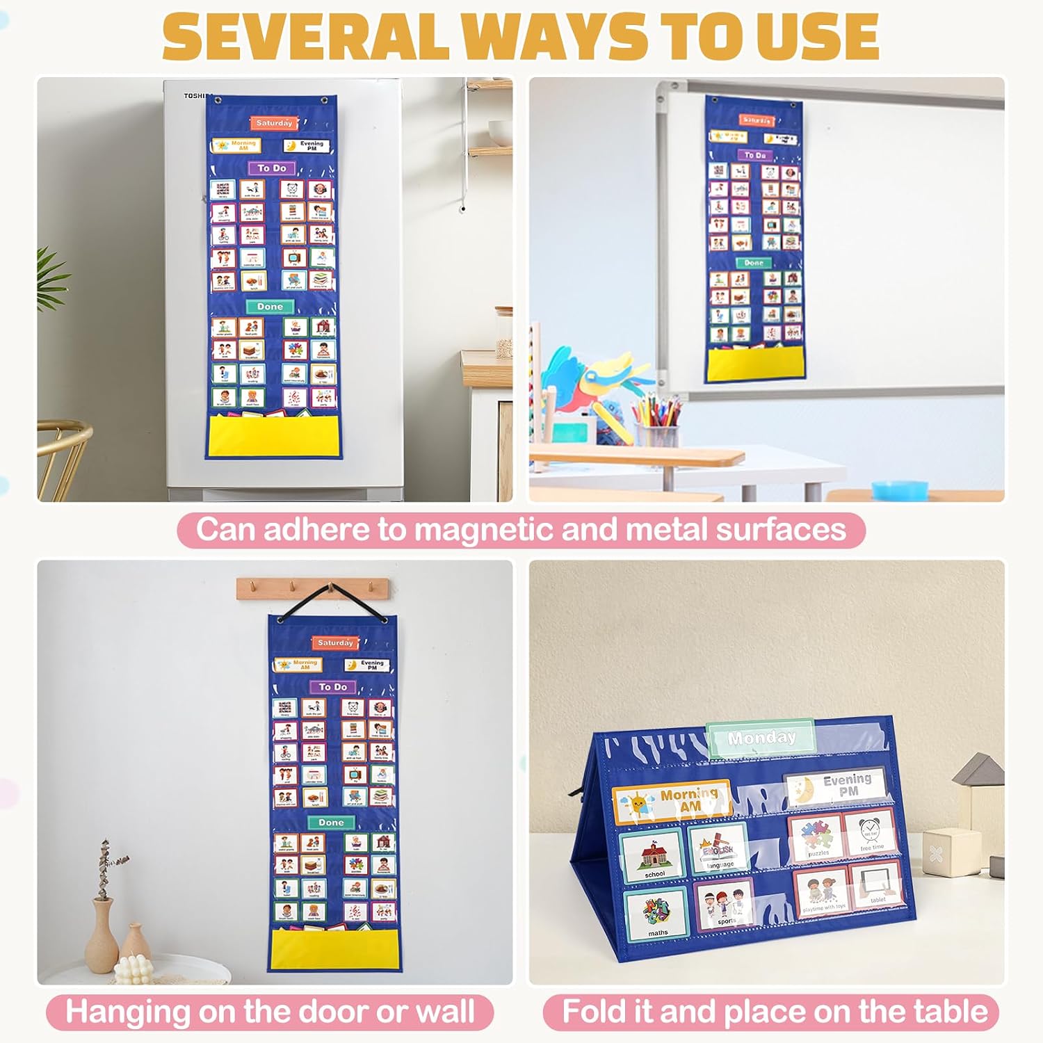 Detalle 2 de Visual Timetable 132 PECS Cards weekly behaviour charts